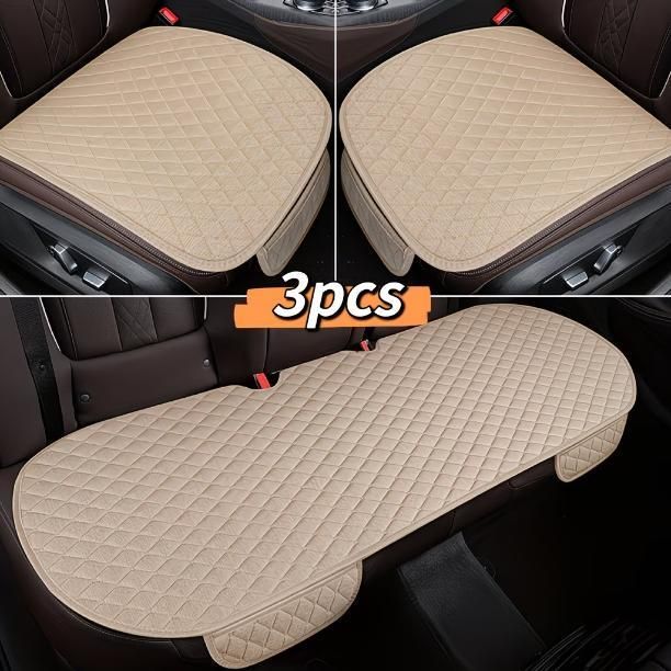 Universal All-Season Car Cushion Cover Set of 3 (Assorted Color)