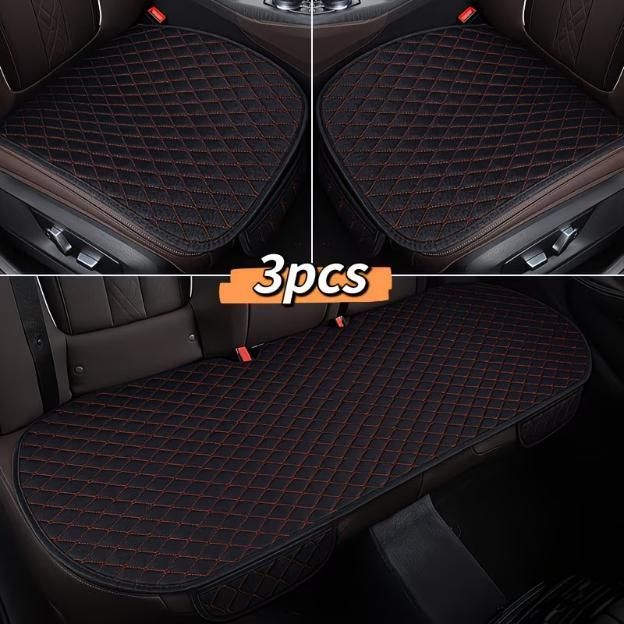 Universal All-Season Car Cushion Cover Set of 3 (Assorted Color)